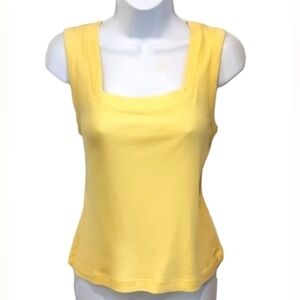 2 A Tee Butterstick Yellow Square Neck Top